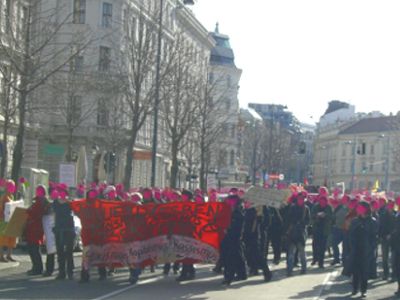 women and lesbian block