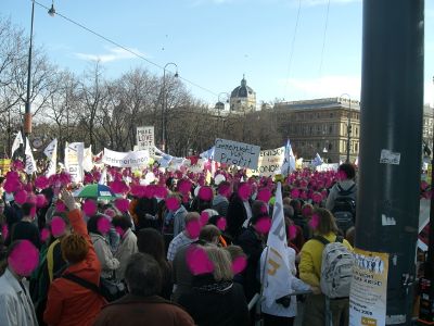 the bulk on the final ending manifestation in front of parliament
