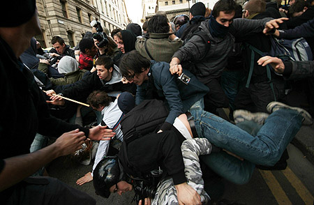 Compression of the crowd.