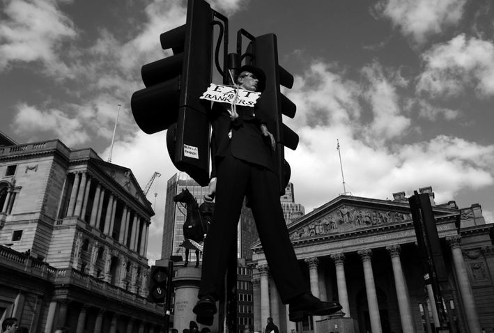 01.04.09 - G20 demonstrations. 'Eat the Bankers'.