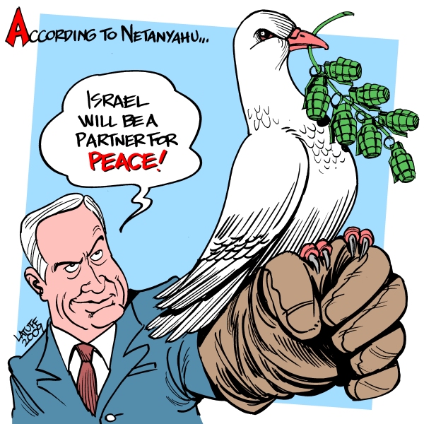 Netanyahu? Partner for peace??? HAHAHAHAHHAHA!!!