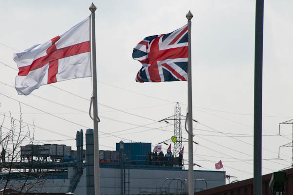 The occupation is visible from some distance