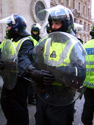 RubberCops, near The Bank of England.