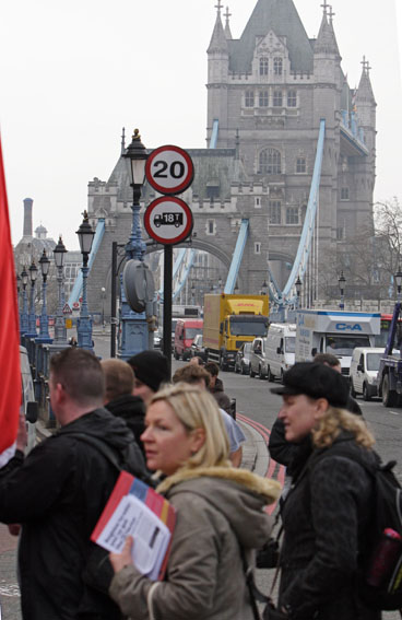 March Passing Tower Bridge