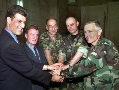 Thaci with NATO leadership in Kosovo