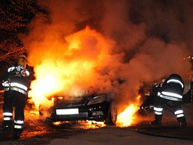 Luxury Car torched