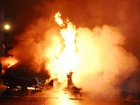 Luxuary cars burn again