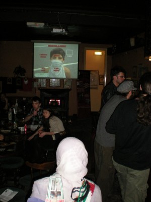 enjoying the screening