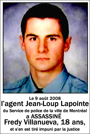 Jean-Loup Lapointe : asesino de Fredy Villanueva
