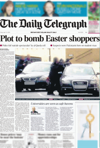 Daily Telegraph, 10 April 2009