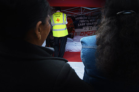 Watching the Health Team.