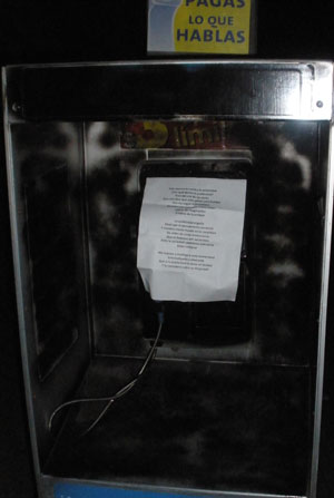 TELMEX PHONE BOOTH "INFECTED" (Mexico)
