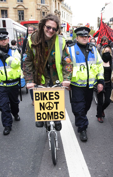 Bike Protester - Old Steine