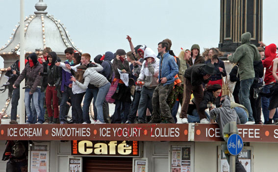 With cast of thousands ….Well all right the budget didn’t extend that far