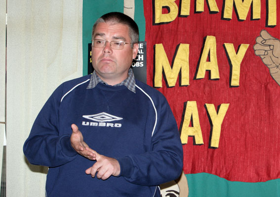 Kevin Nolan - UNITE convener Enfield Visteon