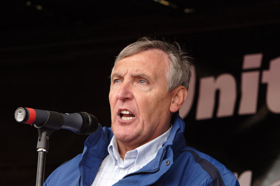 Tony Woodley, joint general secretary of Unite