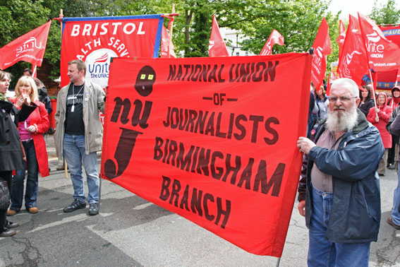 NUJ B'ham Branch Banner