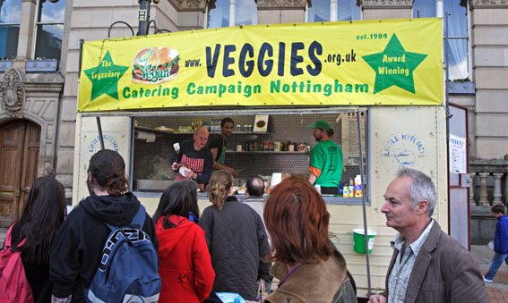 ‘Veggies Catering Campaign’ mobile catering trailer doing the business