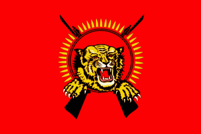 the Tamil Eelam flag