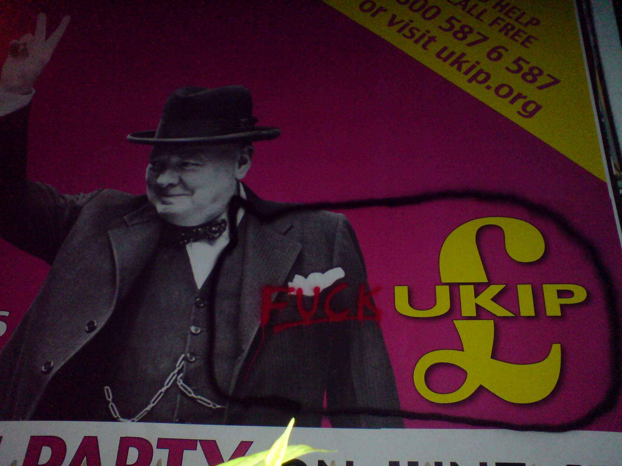 Churchill vents his frustration at being exploited by UKIP