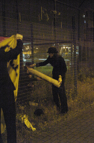 getting the banner up (it was perfect, but unfortunatley no shot of it)