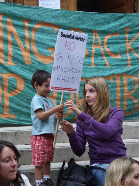 young protester