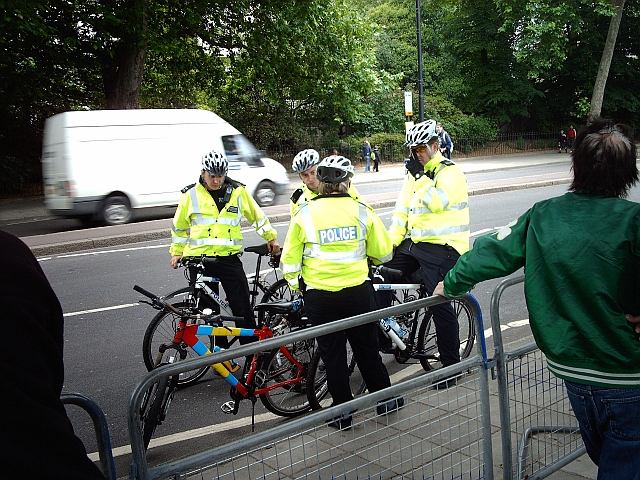 "Bobbies on bicycles, two by two..."