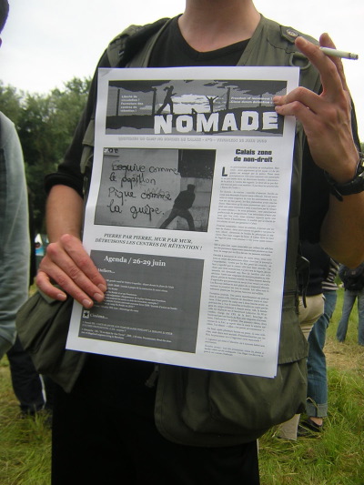 Media production at the Camp: Nomade paper published every day