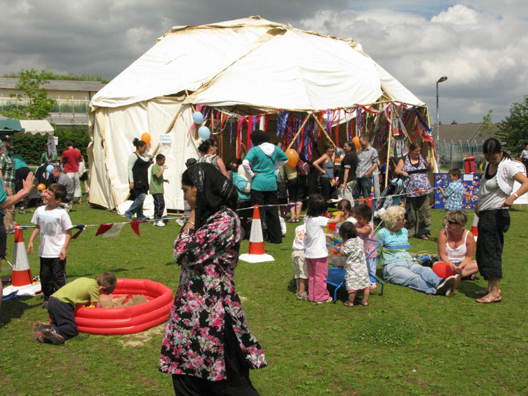 Sure Start dome and kids area