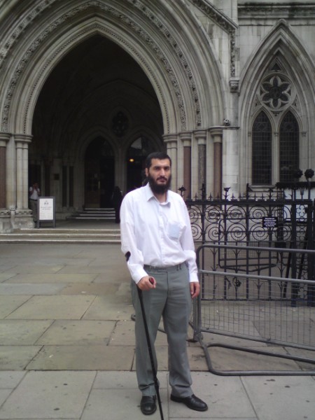 Mahmoud Abu Rideh outside the High Court on 3 July