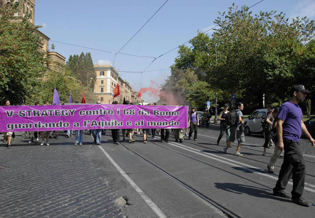 Rome: July 7th buildup to the G8 2009