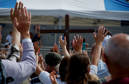 Hands before prayer.