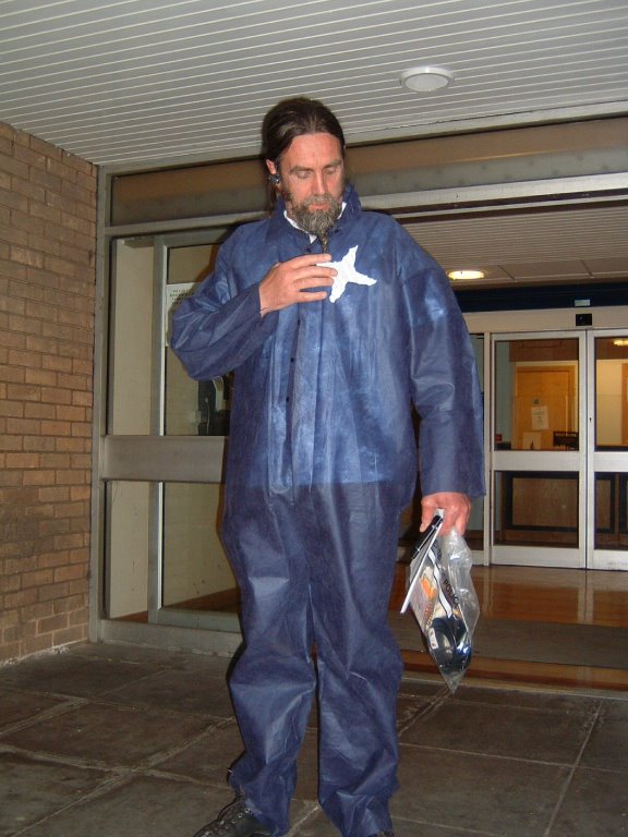 Peter Tierney immediately after release in April