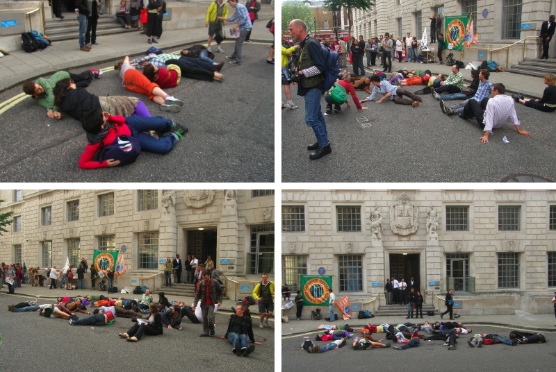 B8. Bodily Solidarity – spelling out ‘SAVE VESTAS’