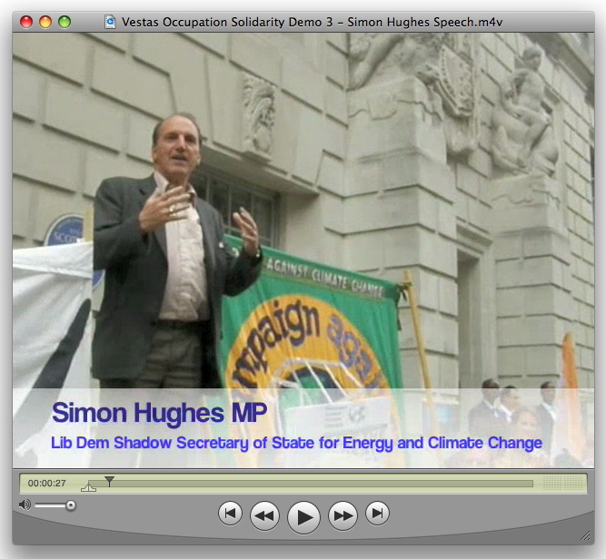 Vestas Occupation Solidarity Demo 3 – Simon Hughes Speech – still