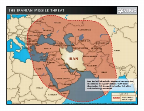 a map by the American Israel Public Affairs Committee (AIPAC)