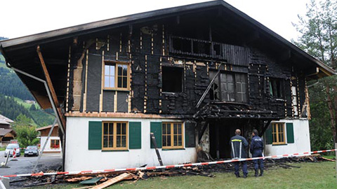NOVARTIS CEO'S HUNTING LODGE DESTROYED (Austria)