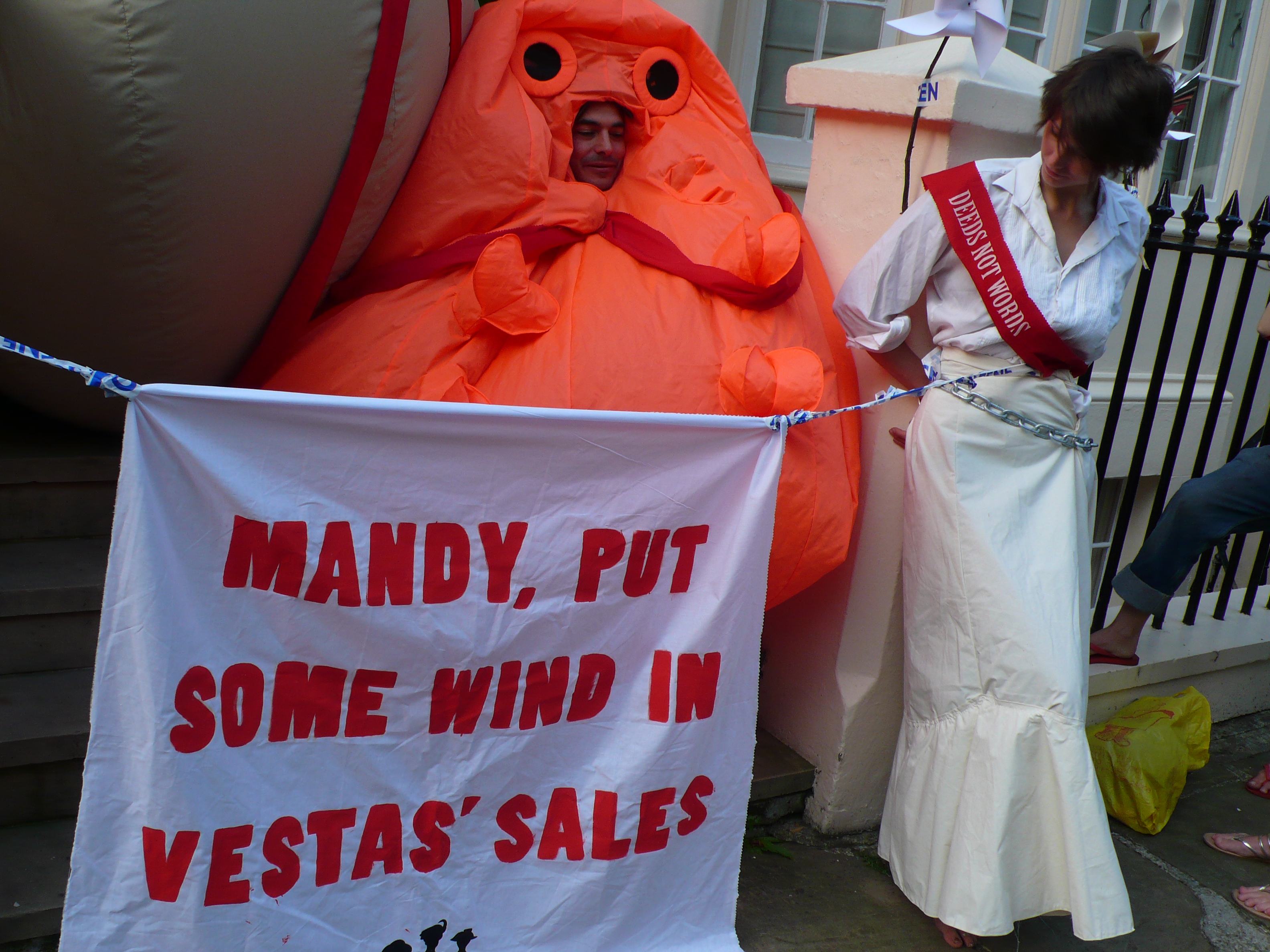 He may look silly, but the message is spot on