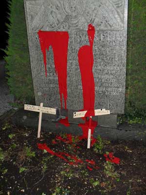 CLAIM OF RESPONSIBILITY FOR GRAVEYARD VISIT (Switzerland)