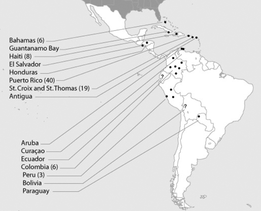 US military presence in the Americas (2009)