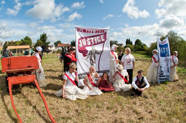 Getting ready for a group portrait