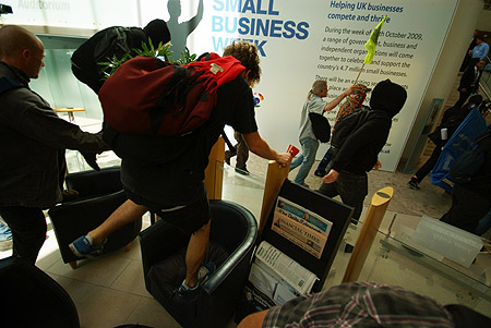 Entering the BT business fair.