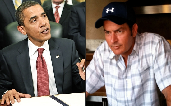 Sheen wants Obama's ear