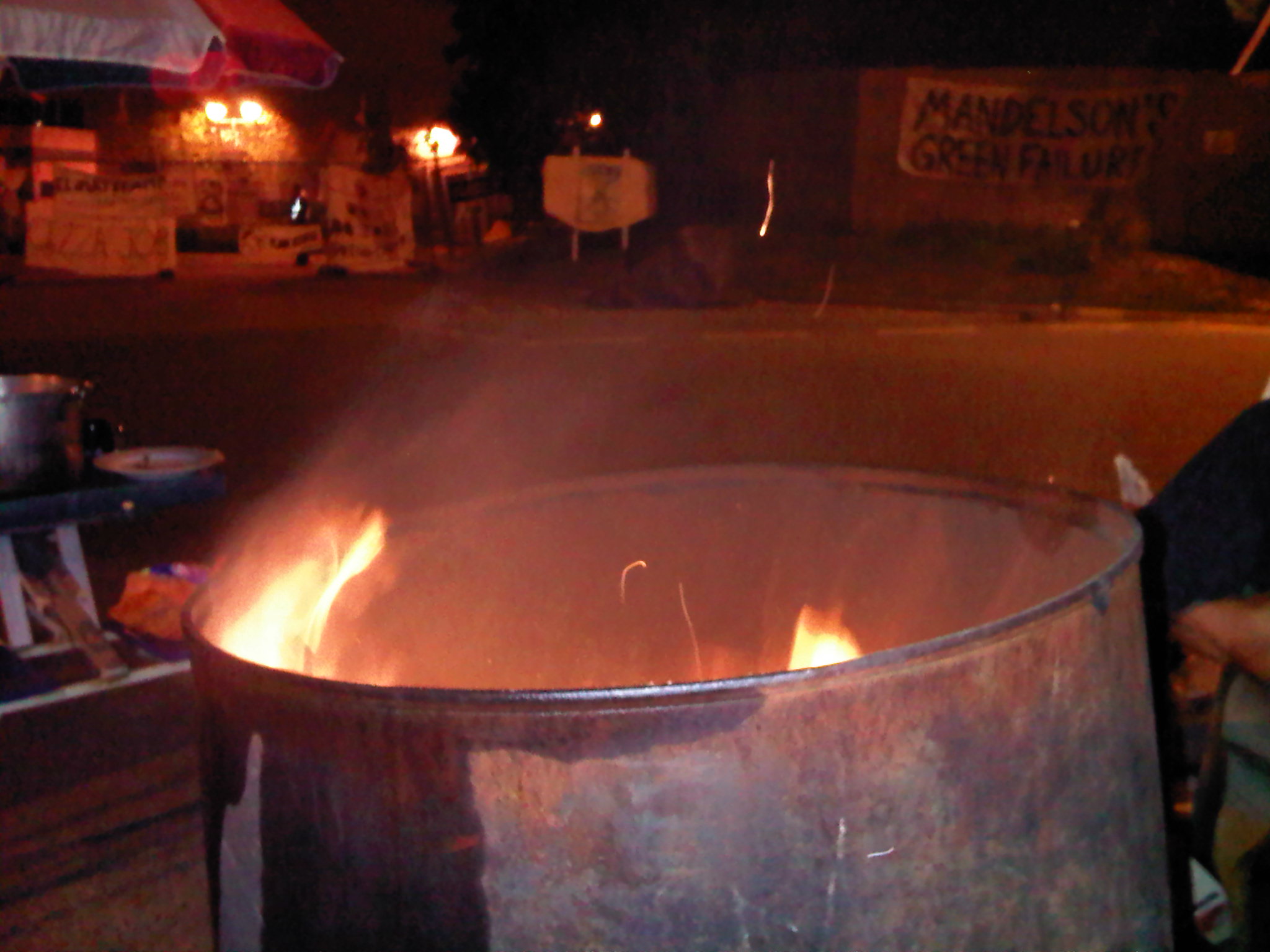 Autumn Equinox Dawn Fire at Main Gate