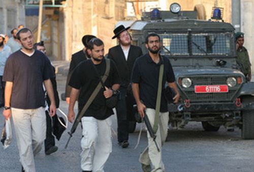 Armed Hebron settlers