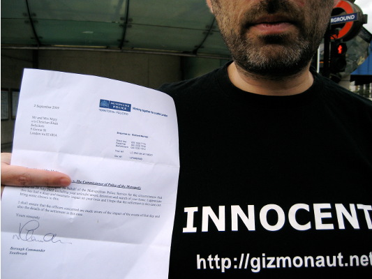 Apology letter @ Southwark tube station