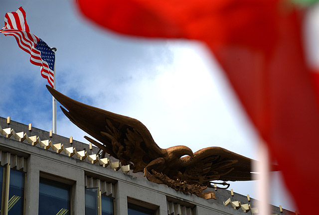 The US Embassy.
