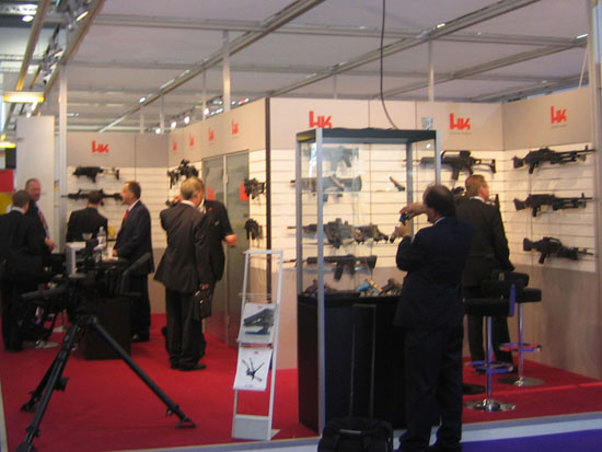 The Heckler & Koch stand at DSEi 2009
