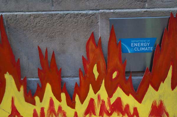 DECC goes up in flames