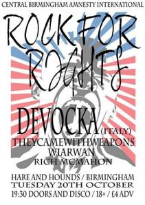 Rock for Rights flyer